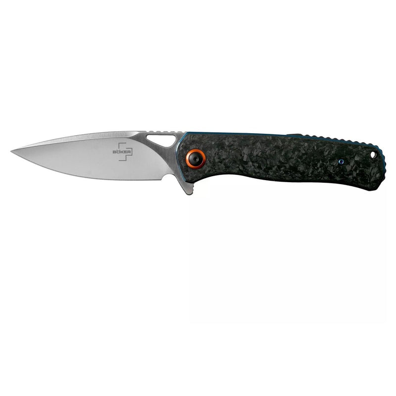 BOKER Plus Nebula Pocket Knife D2 Stainless Steel Folding Knife Carbon Handle - GoMilitar
