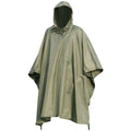 Brand army style waterproof rain RipStop poncho cape military O.D olive green