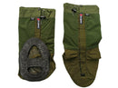 Berghaus Yeti Gore-Tex waterproof hiking gaiters in green with rubber sole and full front closure, winter outdoor gear.