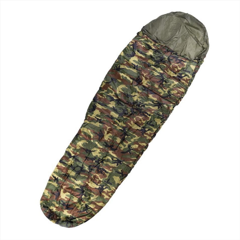 MIL-TEC COMMANDO Sleeping Bag 225cm 2 Way Zipper Left Side Lightweight