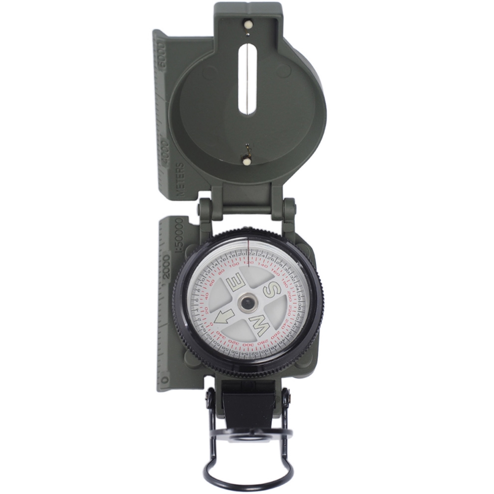 Mil-Tec Ranger Metal Compass Hiking Camping Outdoor Navigation Tool OD Green