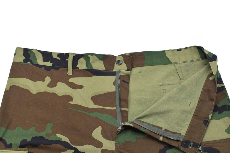 Original Italian Military cargo pants combat woodland camo field trousers NEW