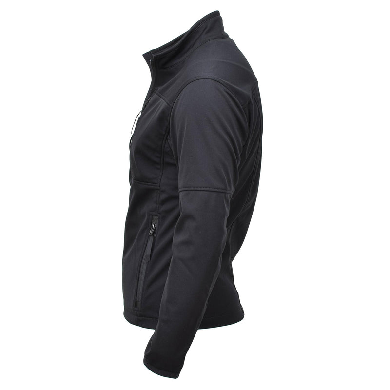 Military style windstopper jacket windproof gore-tex membrane waterproof black