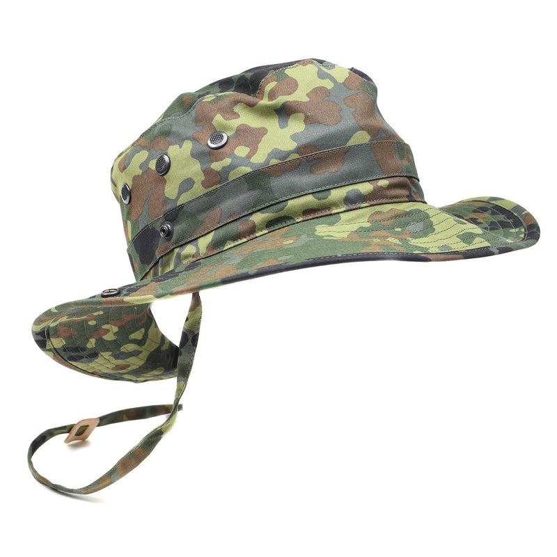Original German Army Flecktarn boonie hat camping hunting outdoor summer cap NEW