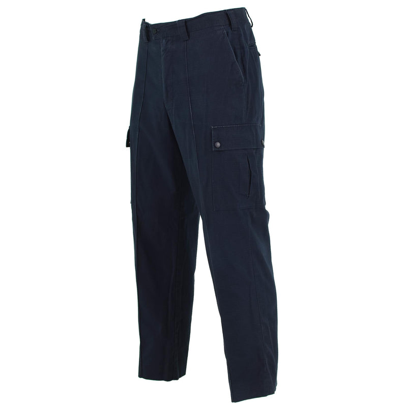 Original British police pants blue ripstop durable uniform trousers surplus