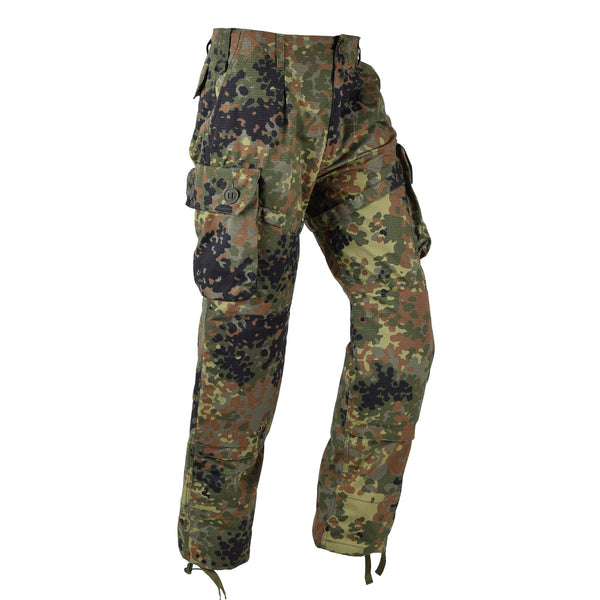 TACGEAR Brand German Army style field cargo combat pants flecktarn camo ripstop