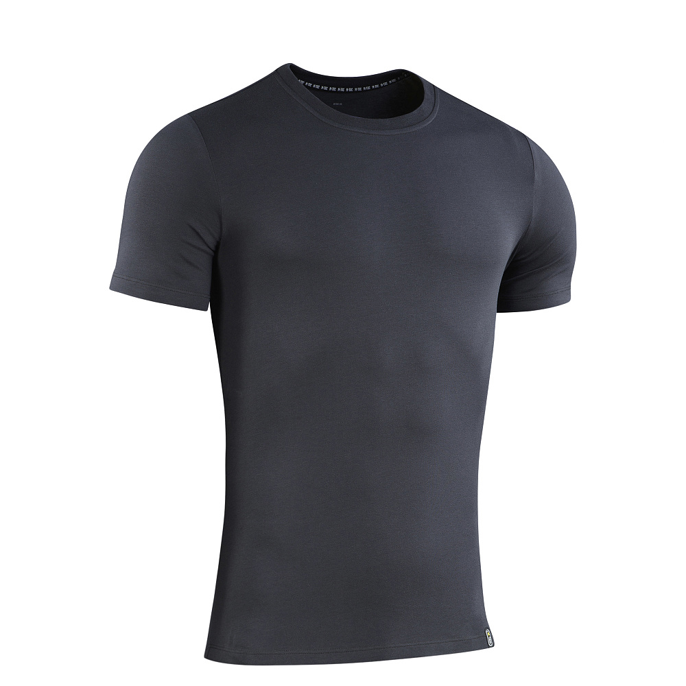 M-TAC 93/7 Summer T-Shirt Lightweight Stretch Cotton Short Sleeve Dark Grey