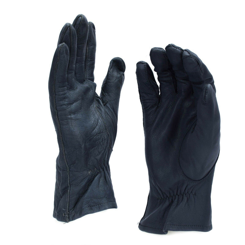 Original German army gloves. BW issued military gloves genuine leather grey