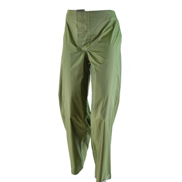 Genuine Danish army O.D wet weather pants waterproof rain trousers Denmark