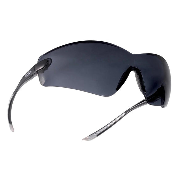 Bolle COBRA Wraparound Safety Glasses Smoke Lens Lightweight UV Protection