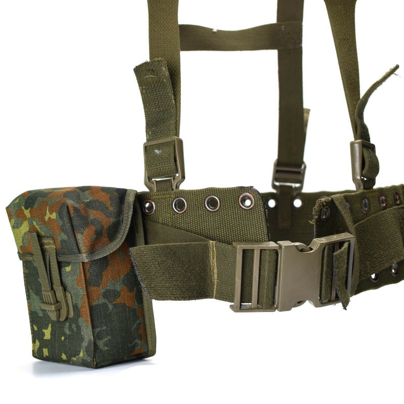 Original German army Webbing system 4 pcs tactical belt harness Load bearing kit