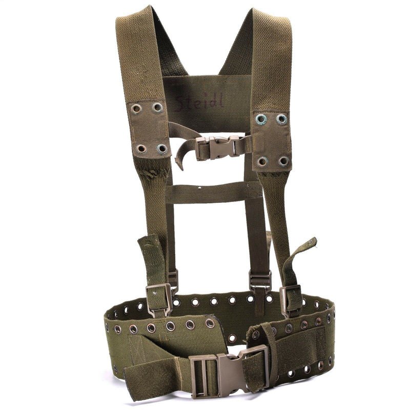 Original German army Webbing system 4 pcs tactical belt harness Load bearing kit