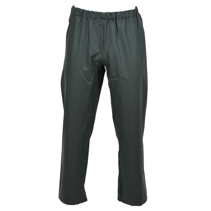 Genuine Belgian military wet weather pants waterproof outdoor olive trousers NEW