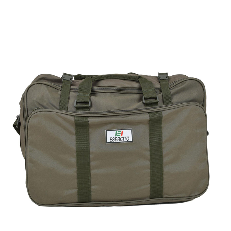 Genuine Italian Army Duffel Bag 60l Esercito Logo Adjustable Straps Olive