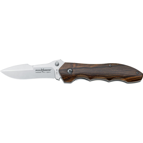 Fox Knives Brand Italy CHINOOK folding knife stainless steel N690CO ziricote wood