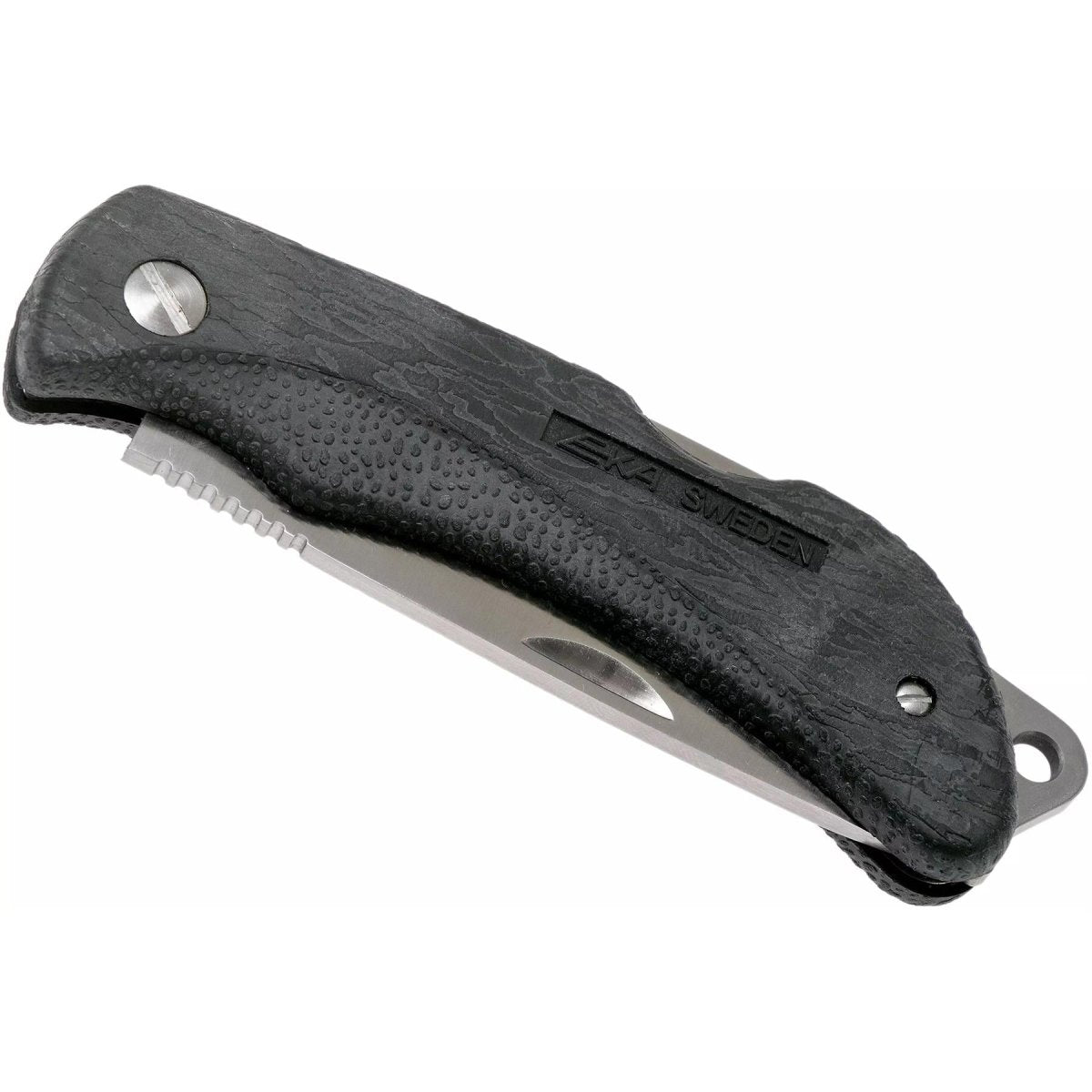 EKA Brand Swede 8 folding pocket knife drop point 57-59 HRC steel Proflex handle