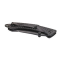 EKA Brand Swede 9 folding knife 57 HRC 12C27 steel fire starter black handle