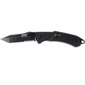 EKA Brand Swede 9 folding knife 57 HRC 12C27 steel fire starter black handle