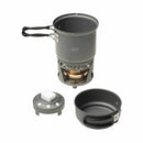ESBIT Compact Cooking Set Solid Liquid Fuel Hard Anodized Aluminum 985ml Pot - GoMilitar