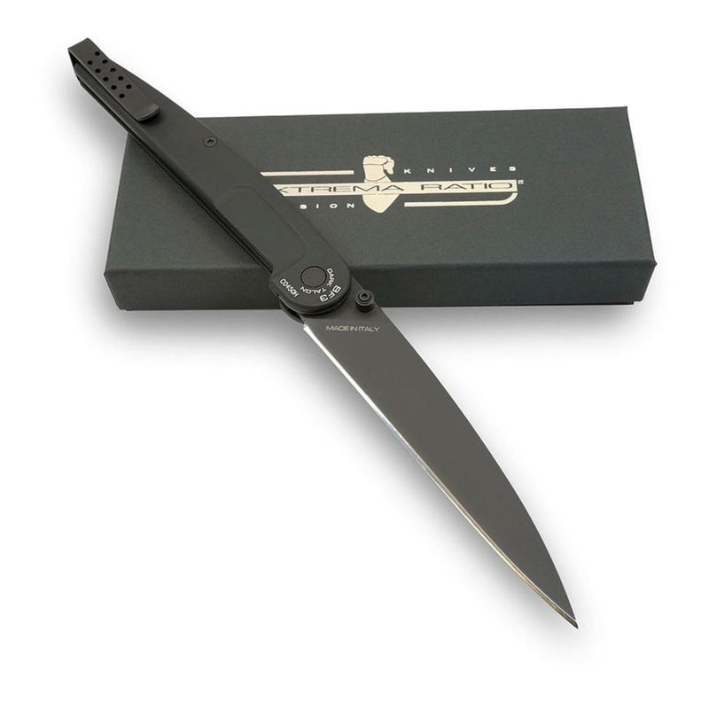 ExtremaRatio BF3 DARK TALON BLACK RUVIDO leaf shape blade BOHLER N690 58 HRC - GoMilitar