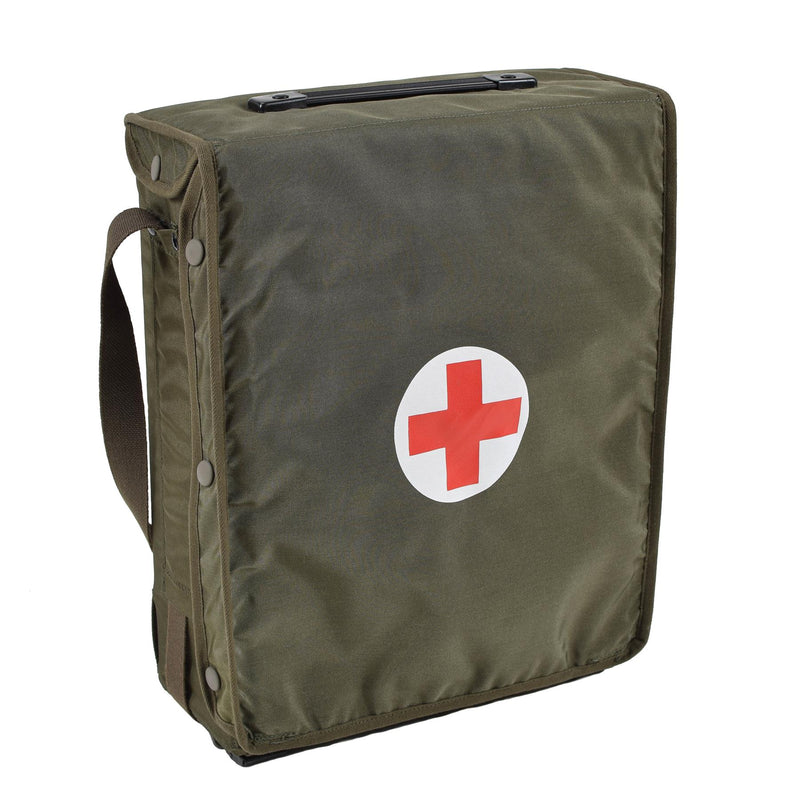 Original Austrian army first aid bag shoulder olive doctor medical survival NEW