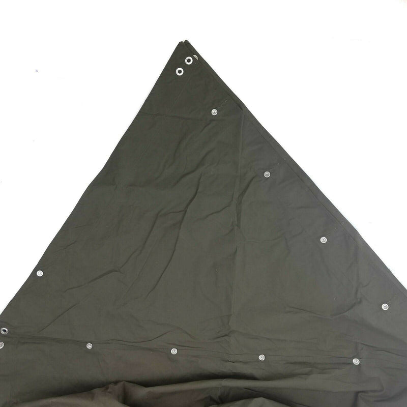 Original Swedish army shelter half zeltbahn poncho Olive surplus