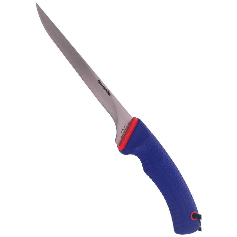 Fox Knives BF-CL 16 fillet knife satin coated 420C steel PP TPR blue handle sheath