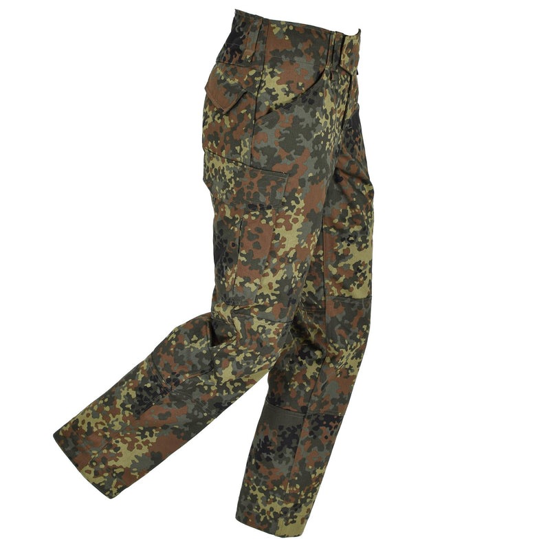 Leo Kohler military tactical pants explore flecktarn camo higher waist trousers