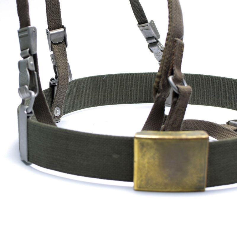 German army Y-strap suspenders belt webbing set system tactical harness pack kit