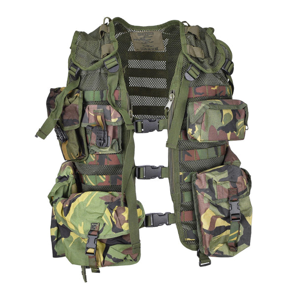 Genuine Dutch Military tactical vest set 7pcs modular molle pouches DMP woodland