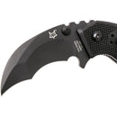 Fox Knives Brand Italy Chiropteka Folding knife Karambit stainless steel black - GoMilitar