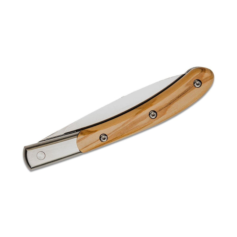 Fox Knives Brand Italy Elite folding knife stainless steel N690CO Olive wood