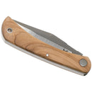 Fox Knives Brand Italy LIBAR folding knife stainless steel M390 Olive wood handle - GoMilitar