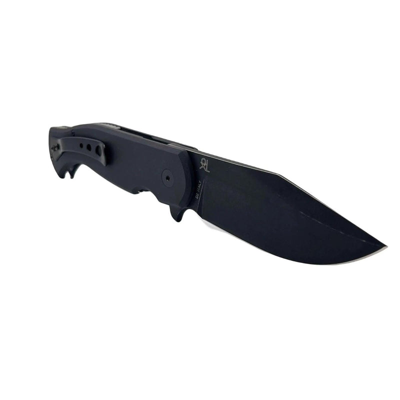 Fox Knives EASTWOOD TIGER Pocket Knife high - speed D2 steel G10 black tactical - GoMilitar