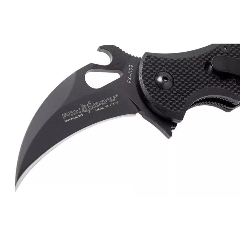 Fox Knives FX - 599 FKMD mini karambit knife folding Bohler N690Co steel blade - GoMilitar