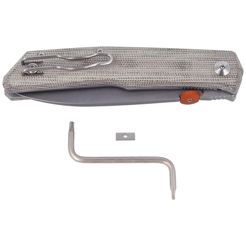 Fox Knives THE SICILIAN folding knife 59HRC BECUT stainless steel micarta handle - GoMilitar