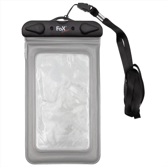 Fox Outdoor Smartphone Transparent Bag Dust Tight Waterproof Closure Black, Dry Bags - GoMilitar