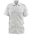 Genuine Austrian army button down shirt short sleeve grey military surplus NEW