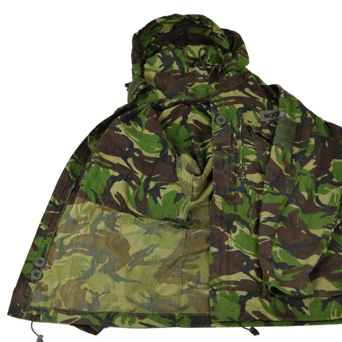 Genuine British military combat smock field jacket hooded windproof DPM camo