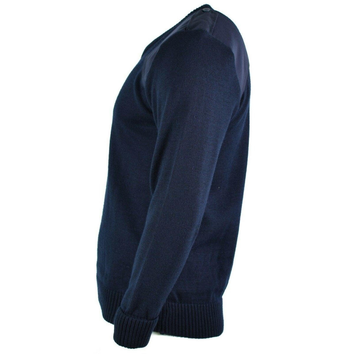 Genuine British Sweater army police pullover Commando Jumper blue V-neck Men NEW