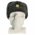 Genuine Czech army cap military winter hat Ushanka grey olive hat with badge NEW