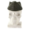 Genuine Danish army wool side cap military field combat garrison hat grey 1950's