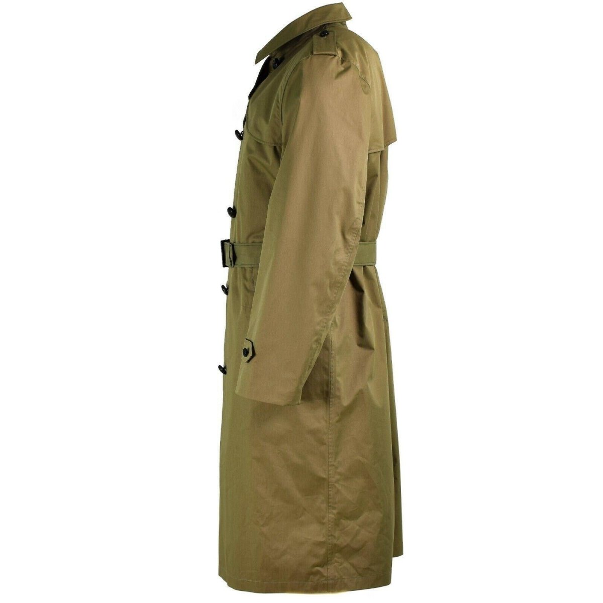 Genuine Dutch army Womens Coat Khaki long officer trench coat with lining NEW