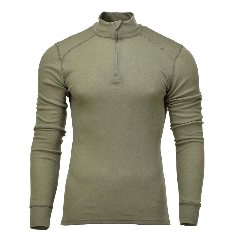 Genuine Dutch Military underwear thermal shirts base layer long sleeve high neck