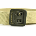 Genuine French army military canvas belt webbing army trousers pants sand khaki