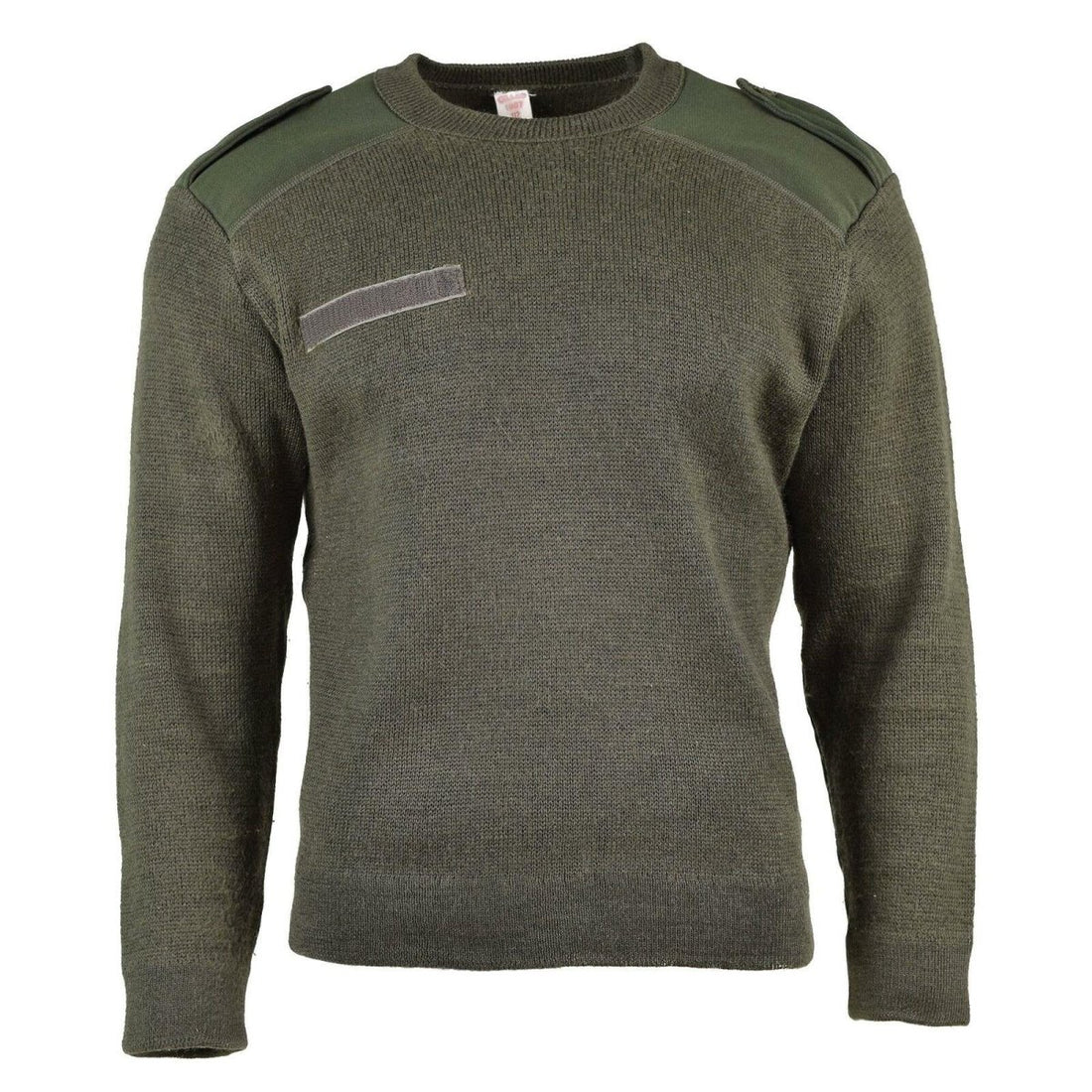 Genuine French army Sweater Olive Commando Military Men Pullover Round Neck NEW