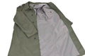 Genuine French Military Rain Coat Army Trench coat Olive Waterproof Full Length