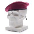 Genuine German army burgundy wine beret Military command cap wool quality New