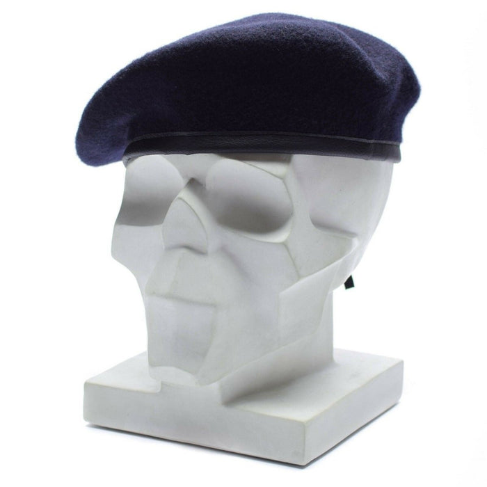 Genuine German army Marines dark blue beret hat Military command navy cap wool - GoMilitar