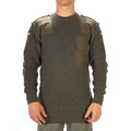 Genuine German army pullover Commando Jumper Green Olive sweater Wool NEW